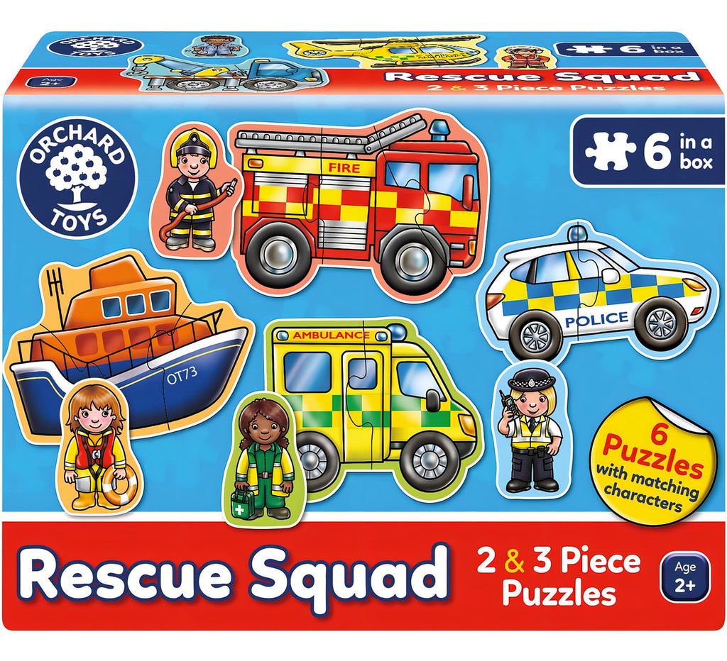 Rompecabezas Rescue Squad Vehículos De Rescate Orchard Toys
