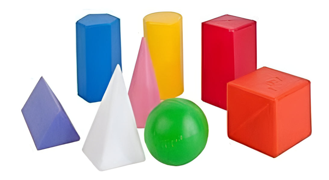 Edu-089 Cuerpos Geométricos De Plástico 8 Piezas Eduplas