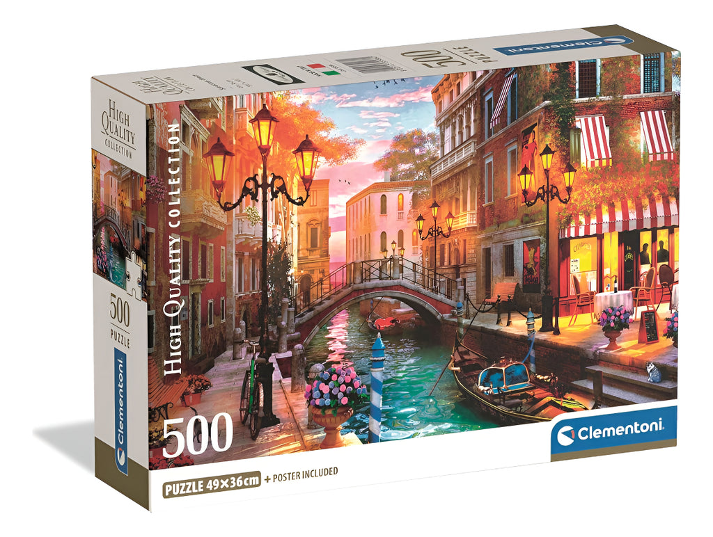 Rompecabezas Clementoni Atardecer En Venecia Compact 500 Pzs