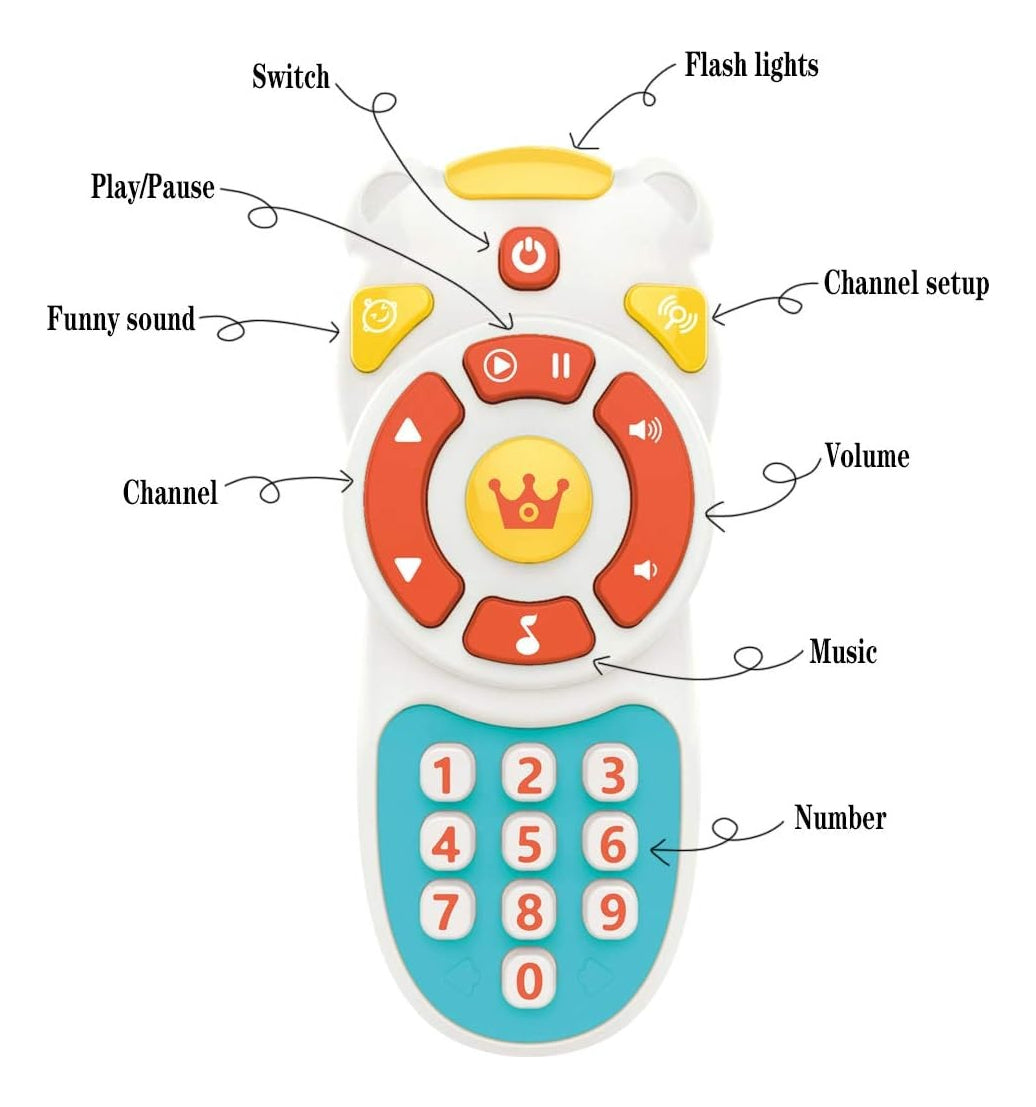 Juguete Para Bebé Estimulación Control Remoto