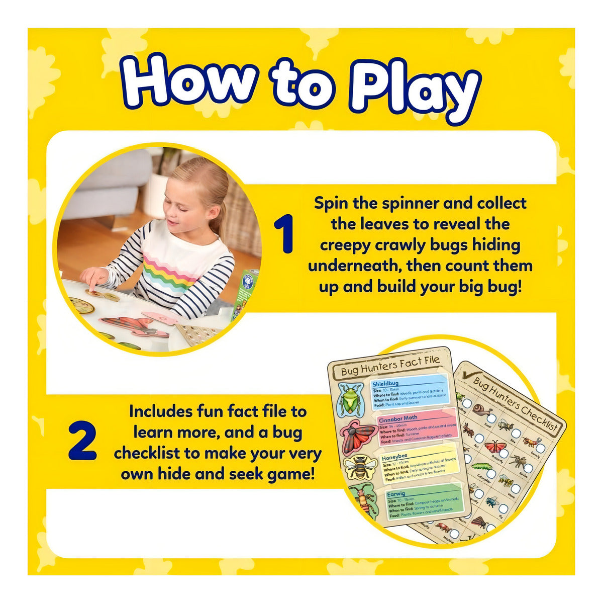 Juego De Mesa Infantil Bug Hunters Orchard Toys Con Piezas De Cartón 3 A 7 Años