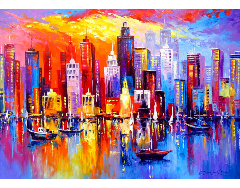 Rompecabezas Noche Neoyorkina 1000 Piezas Enjoy Puzzle