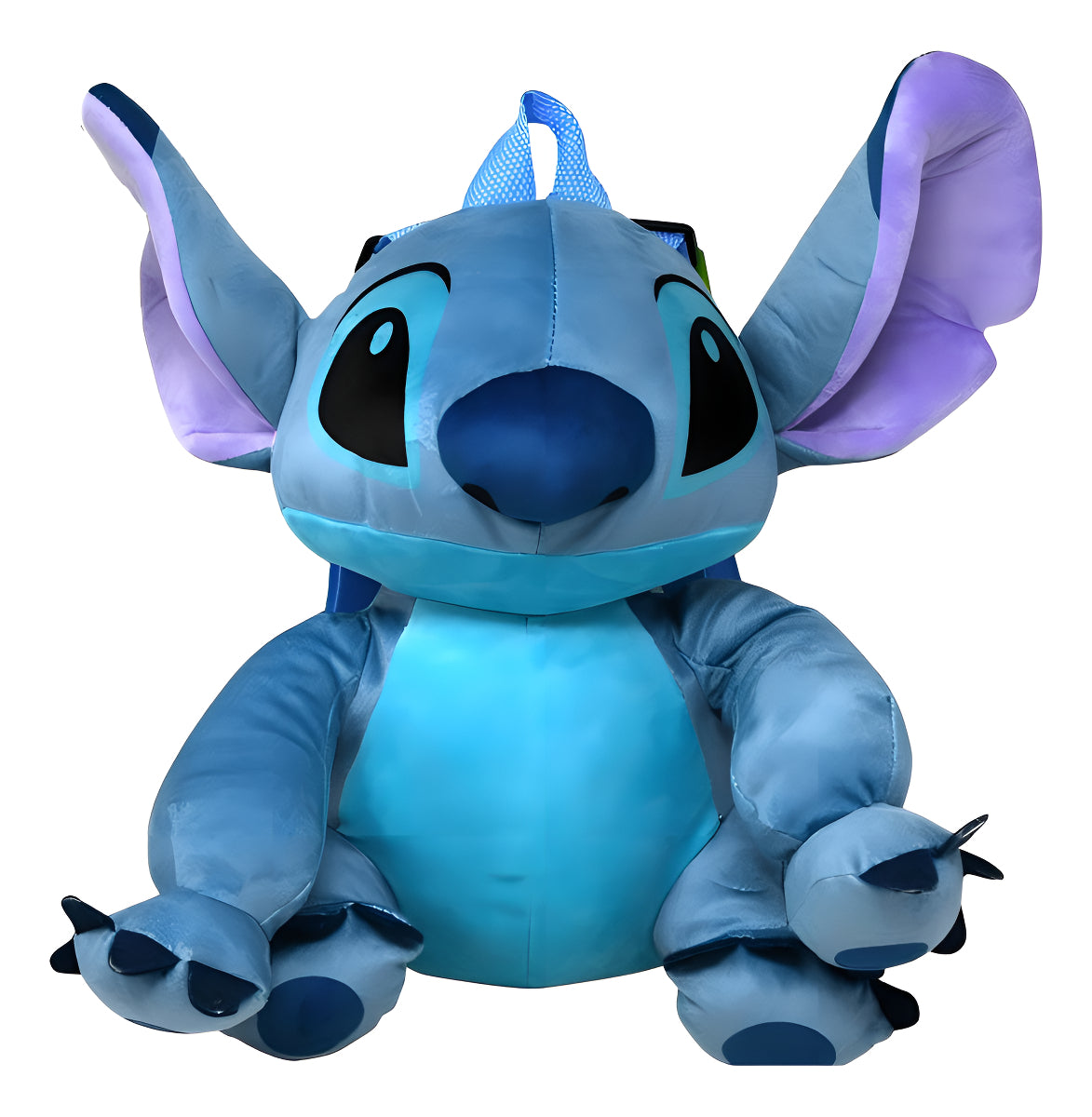 Mochila Disney Stitch Fast Forward Urbana Azul Acero Liso