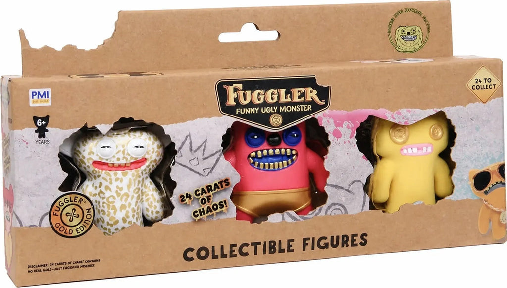 Fuggler Gold Edition 3pack Figura Colección Rin Grin Leopard