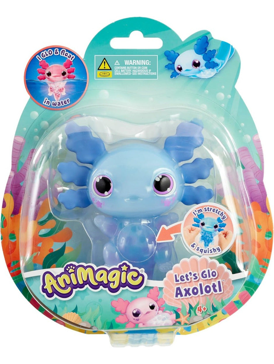 Goliath Animagic Let's Glo Axolotl Azul