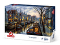 Rompecabezas Amsterdam la luz del canal Art Puzzle 1500 piezas