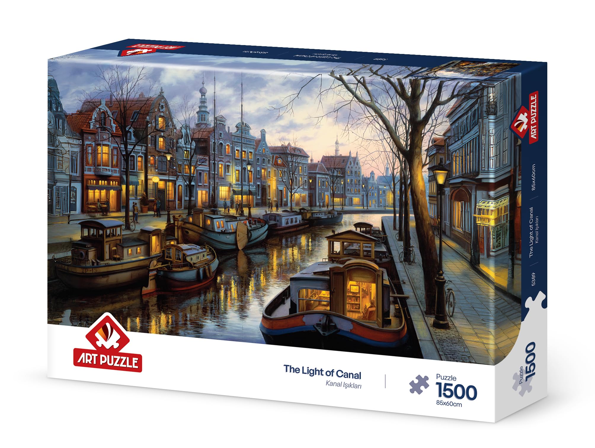 Rompecabezas Amsterdam la luz del canal Art Puzzle 1500 piezas