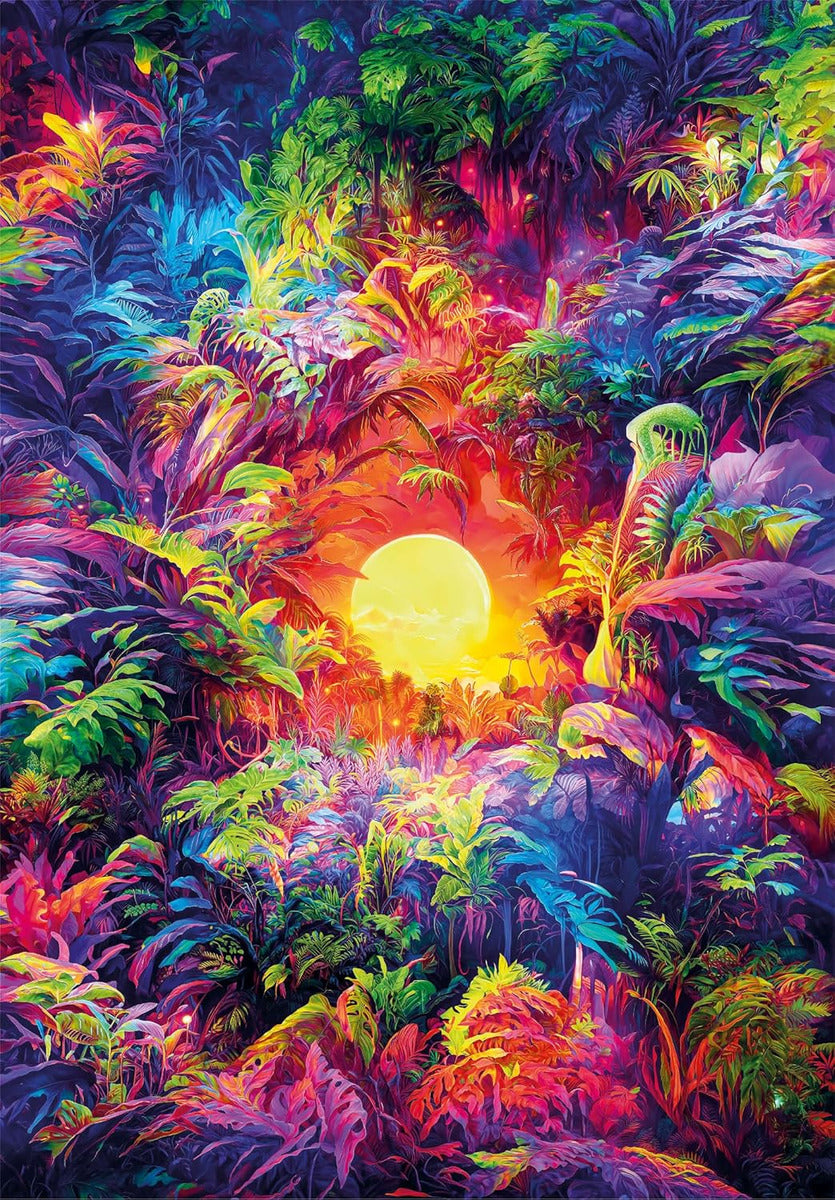 Clementoni Colorboom Psychedelic Jungle Rompecabezas 500 Pzs