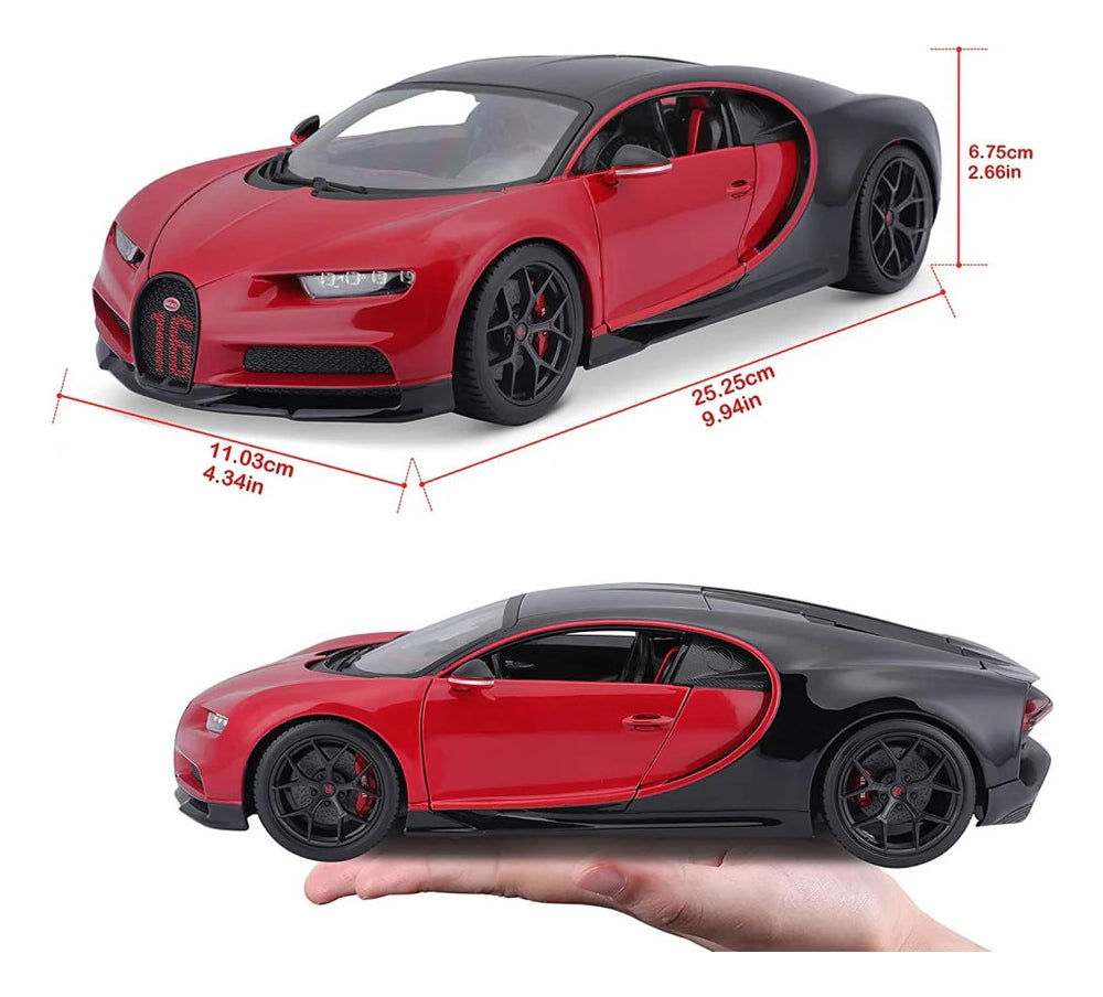 Maisto Bugatti Chiron Sport Escala 1:18 Rojo