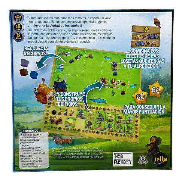 Juego De Mesa Iello Little Town Estrategia En Español 2 A 4 Jugadores