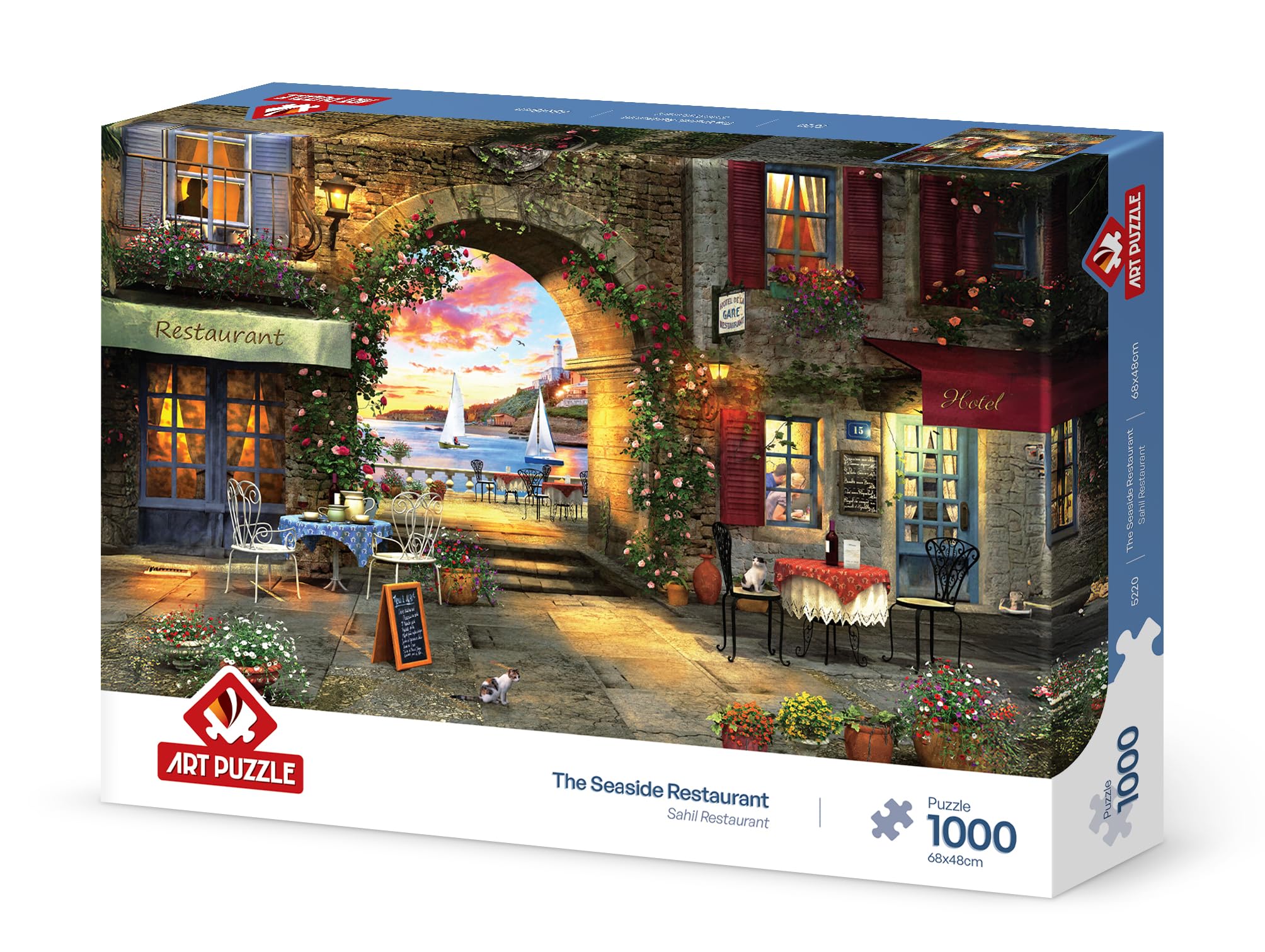 Rompecabezas El Restaurante Junto al Mar Art Puzzle 1000 piezas