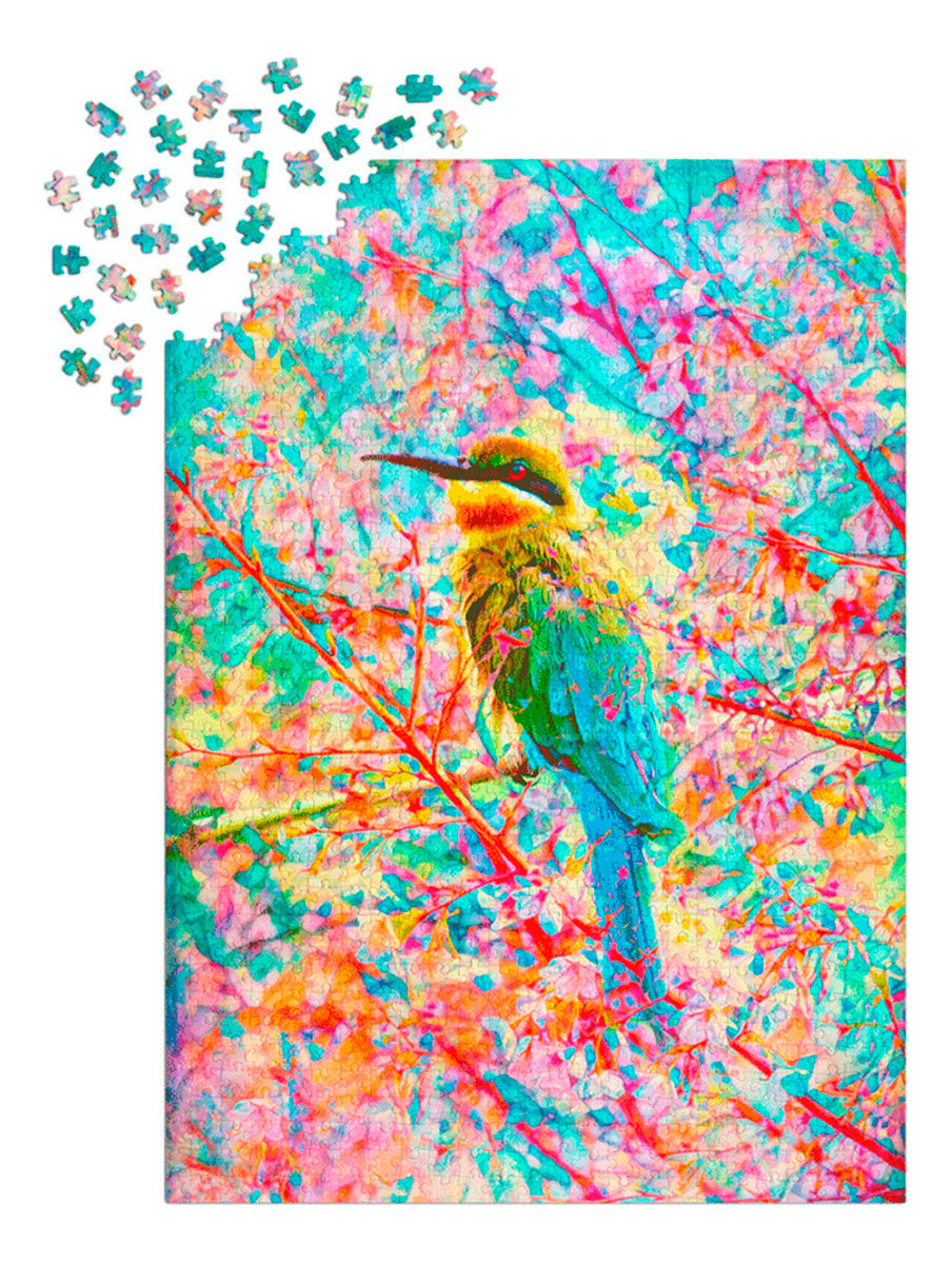 Rompecabezas Enjoy Puzzle 1000 Piezas Pájaro Feliz Cartón Animal