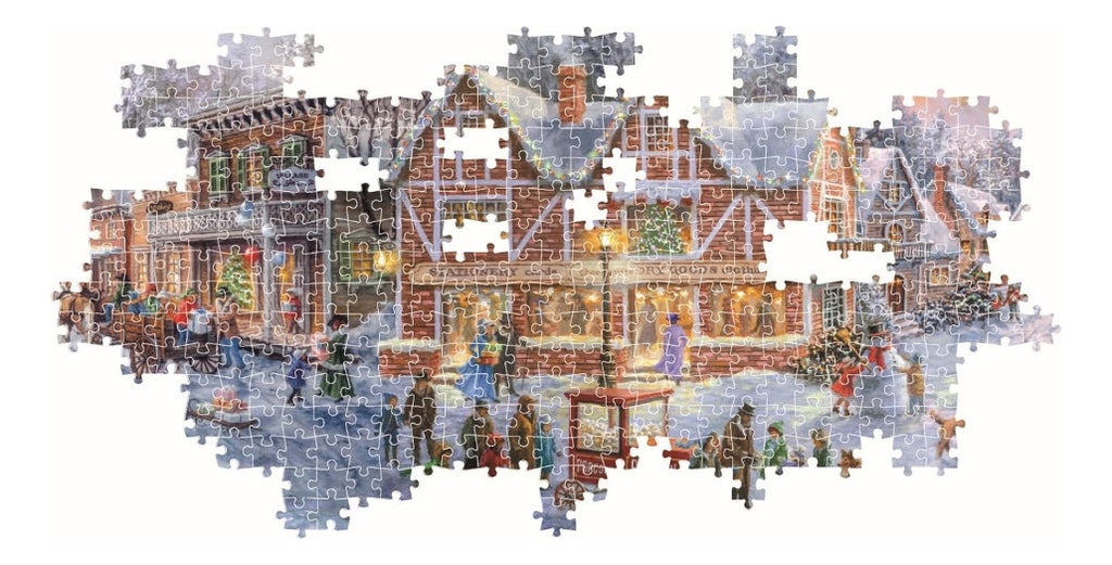 Rompecabezas Panorama Navidad Compact Clementoni 1000 Piezas