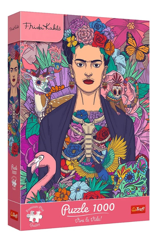 Frida Kahlo Alma Floreciente 1000 Piezas Marca Trefl