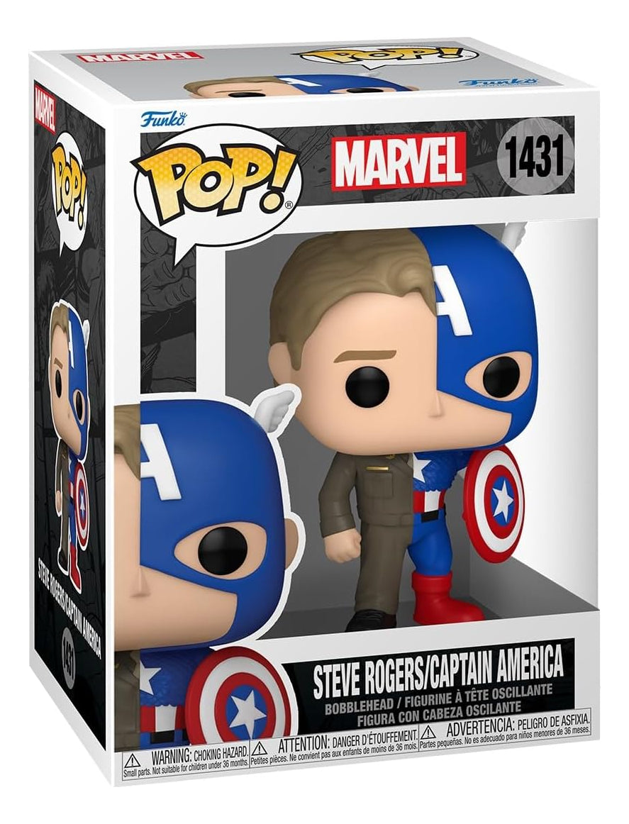 Funko Pop! Marvel: Split - Steve Rogers / Capitan America