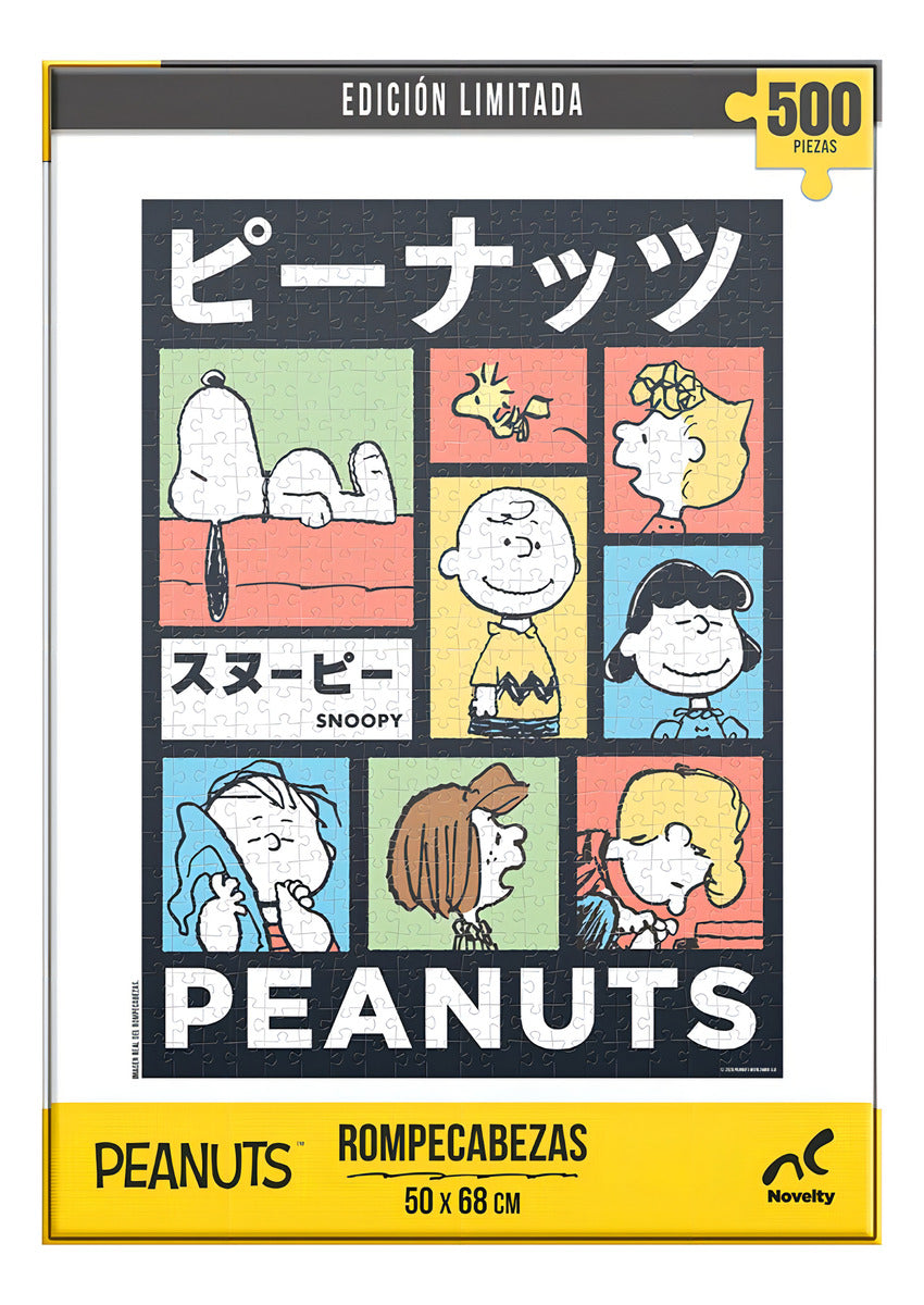 Rompecabezas Peanuts Snoopy Aterciopelado 500 Piezas