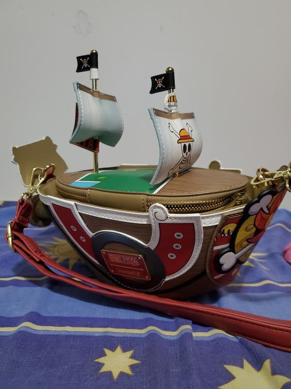 Bolsa Cruzada Barco Thousand Sunny De One Piece By Loungefly Color Marrón Diseño De La Tela Lisa