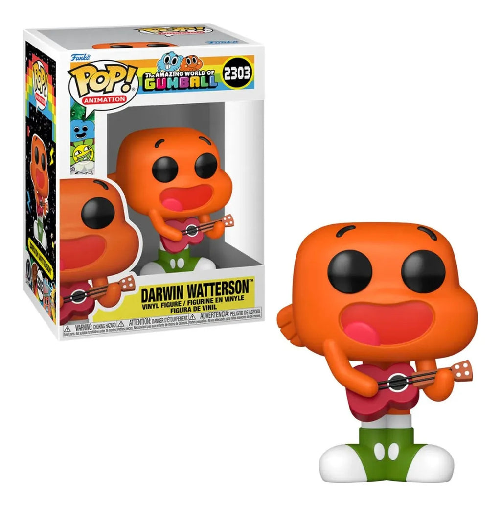 Funko Pop Animation Figura 2303 El Increible Mundo De Gumball Darwin Watterson +3 Años