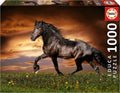 Caballo Negro Al Trote Rompecabezas 1000 Piezas Educa