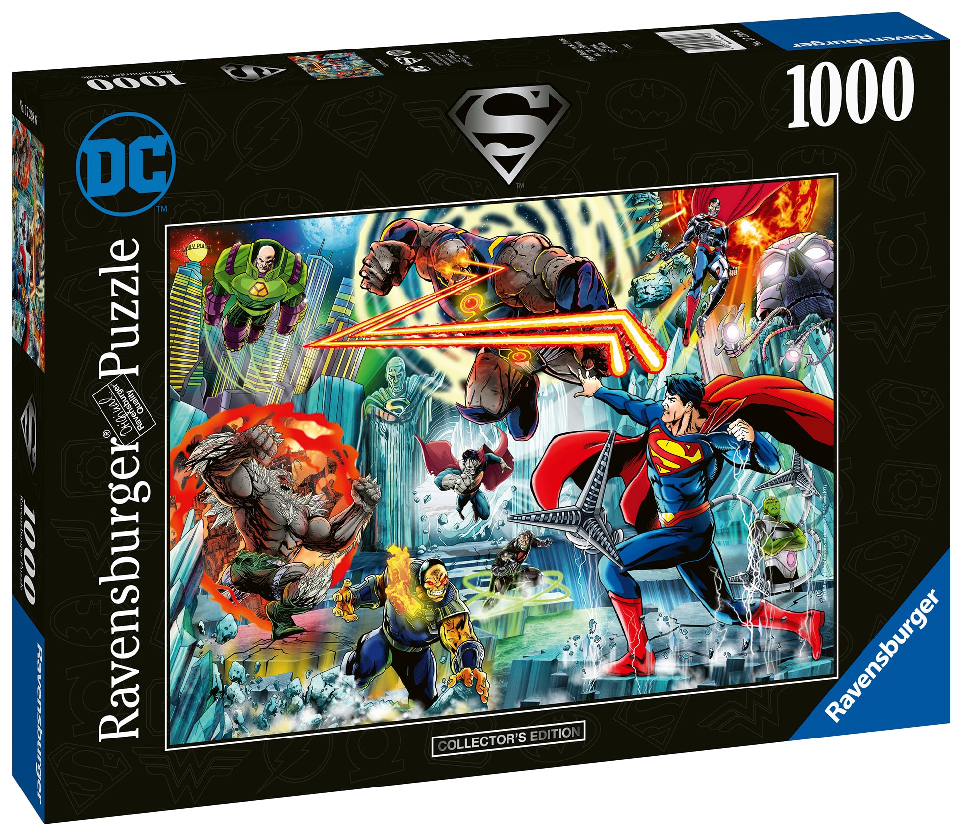 Ravensburger Superman - Rompecabezas de 1000 Piezas para Adultos - 17298 - Cada Pieza es única, la tecnología Softclick Significa Que Las Piezas se Ajustan Perfectamente