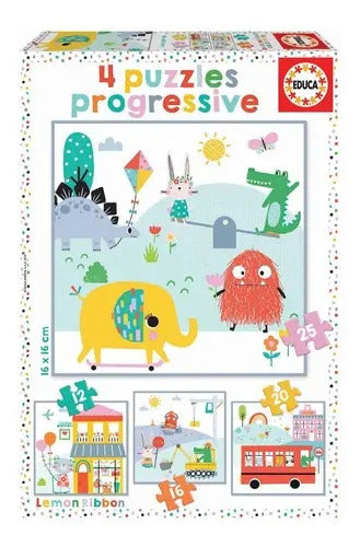 Rompecabezas Progresivo Infantil Educa de 73 Piezas