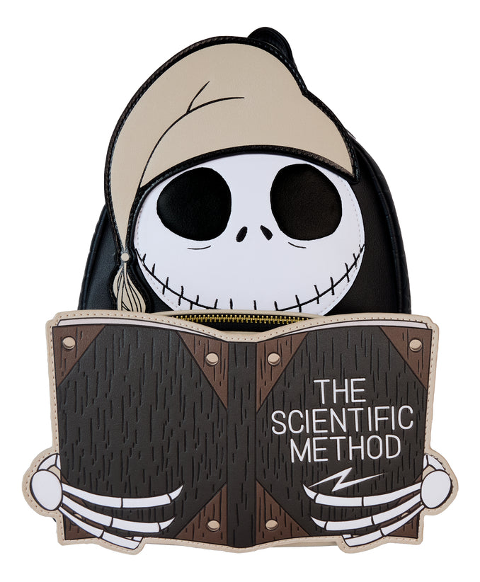Loungefly Minibackpack Scientific Method Jack Glows In The Dark The Nightmare Before Christmas Color Negro Diseño De La Tela Lisa Liso