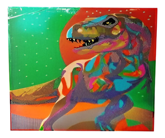Lienzo Kit Pintura Diamantes Tyranosaurius Rex Grupo Educar