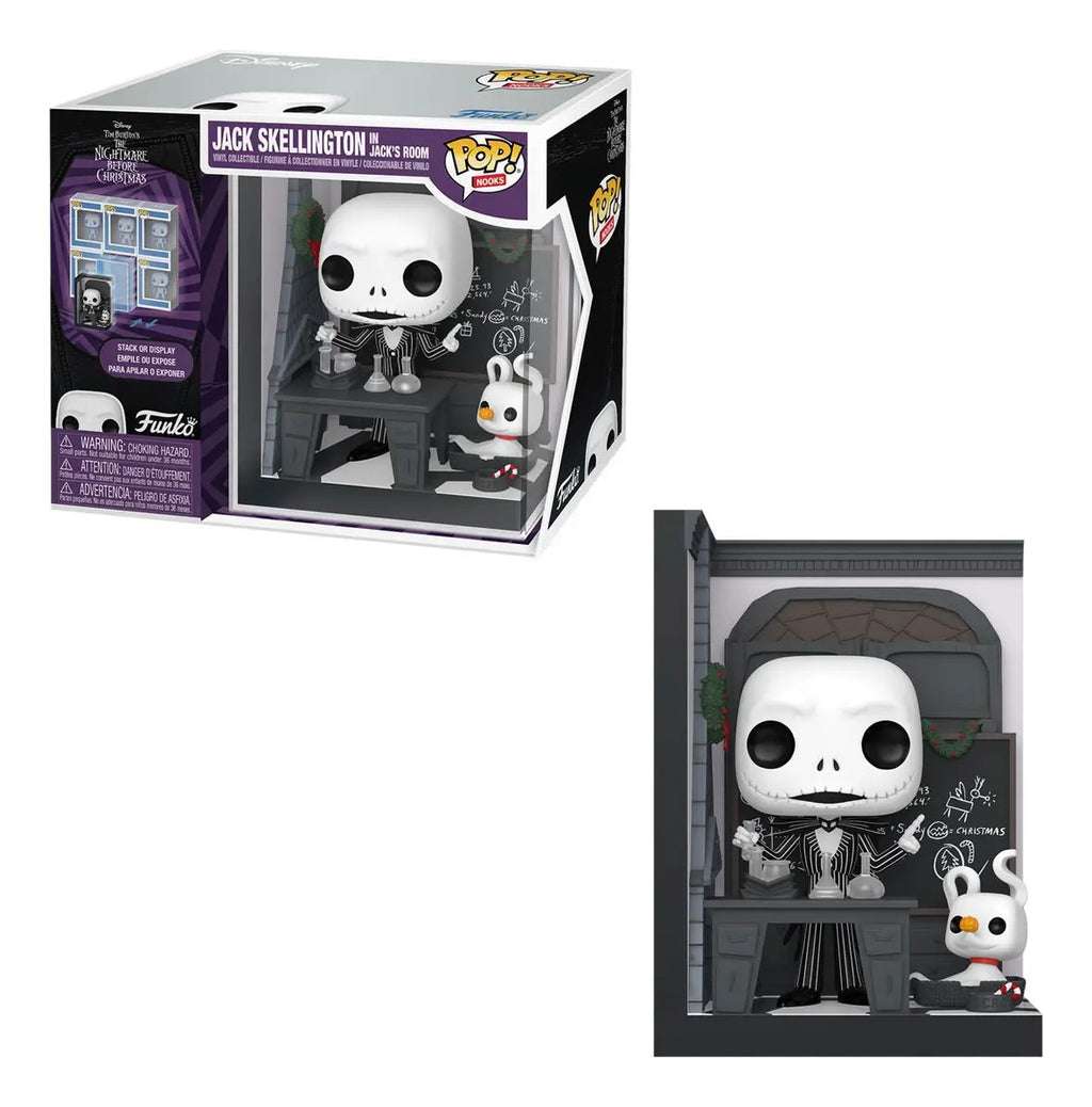 Funko Pop Nooks de Jack Skellington en Cuarto de Jack, Disney