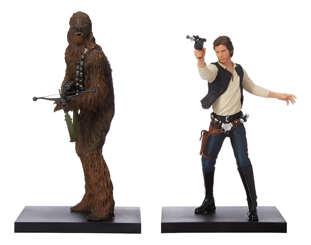 Figuras Star Wars Han Solo Y Chewbacca Artfx+ Kotobukiya