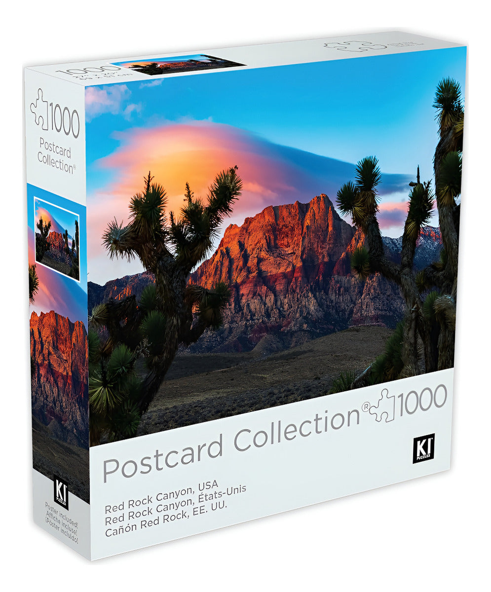 Rompecabezas Red Rock Cañon Usa Postcard Ki Puzzles 100 Pzs