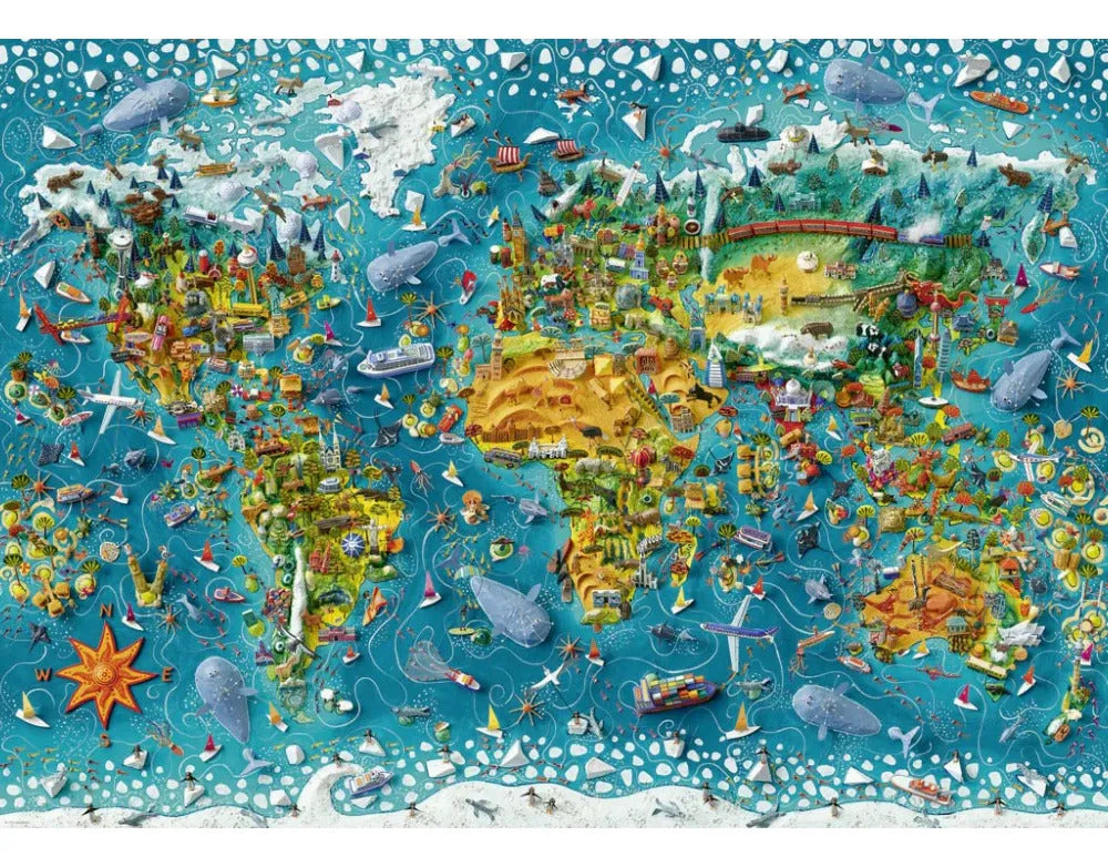Heye Sara Drake: Mundo Miniatura Rompecabezas 2000 Piezas