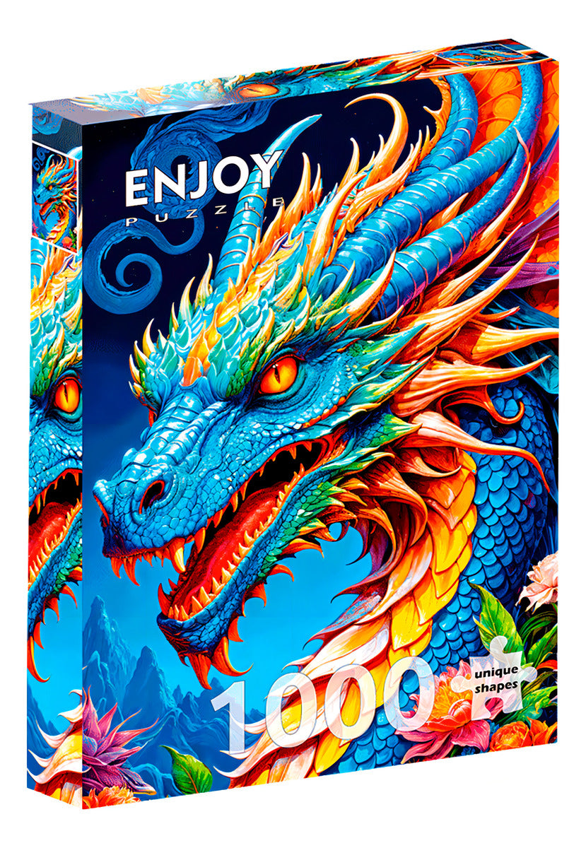 Rompecabezas Enjoy Puzzle 1000 Piezas Dragón Azul