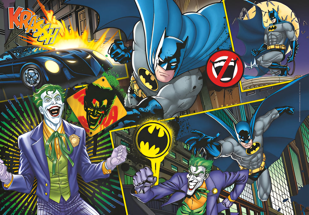 Rompecabezas Batman Vs Joker 104 Pz Clementoni Batimovil