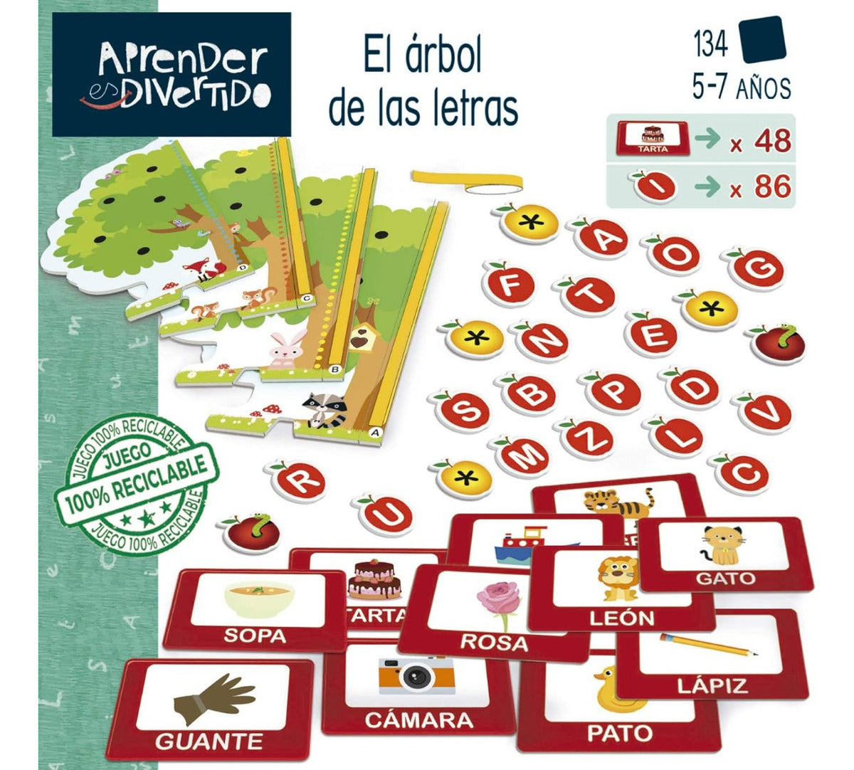 Juego Aprender Es Divertido Árbol De Las Letras Educa 18703