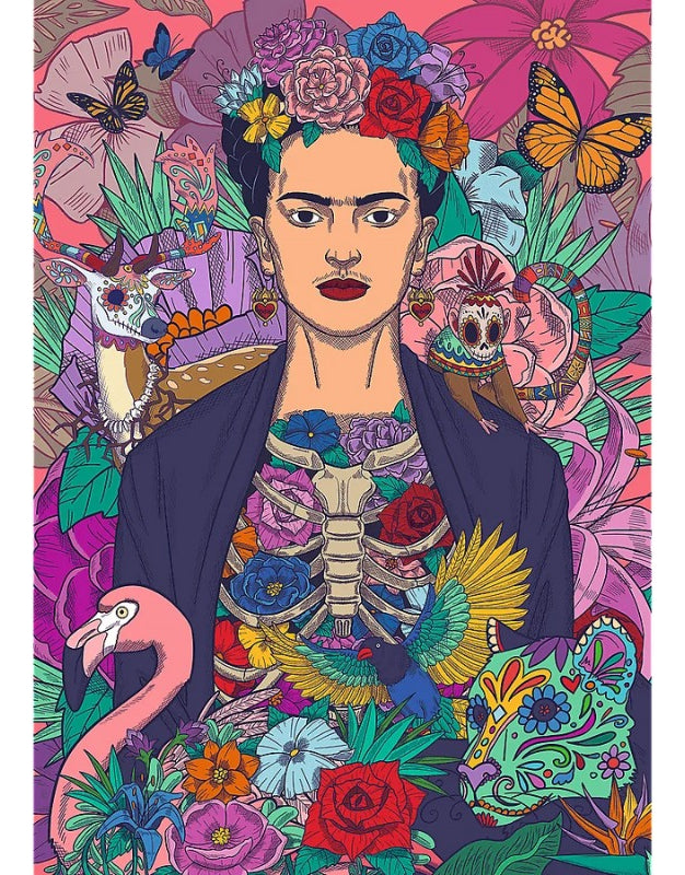 Frida Kahlo Alma Floreciente 1000 Piezas Marca Trefl