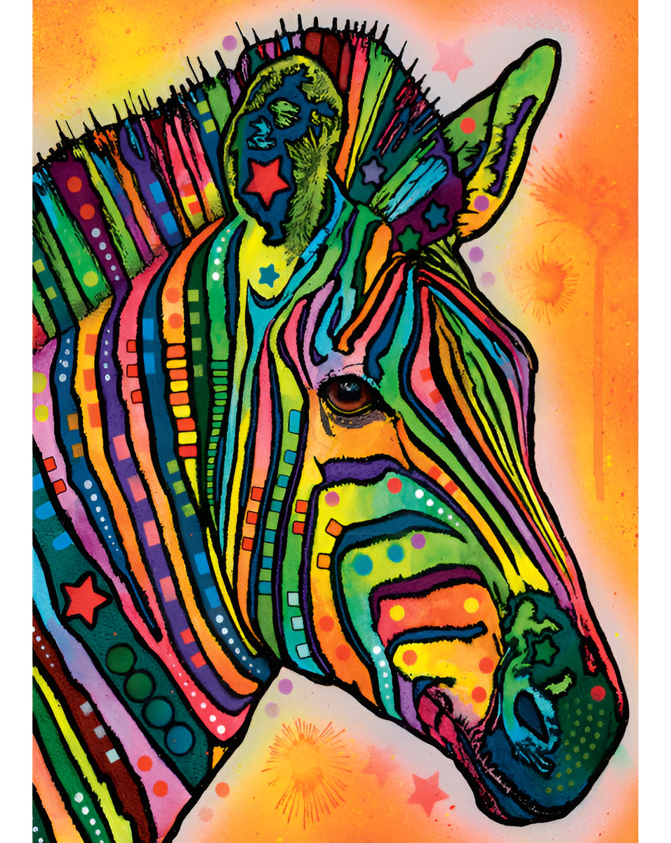 Rompecabezas 1000 Piezas Masterpieces Dean Russo Cebra De Colores
