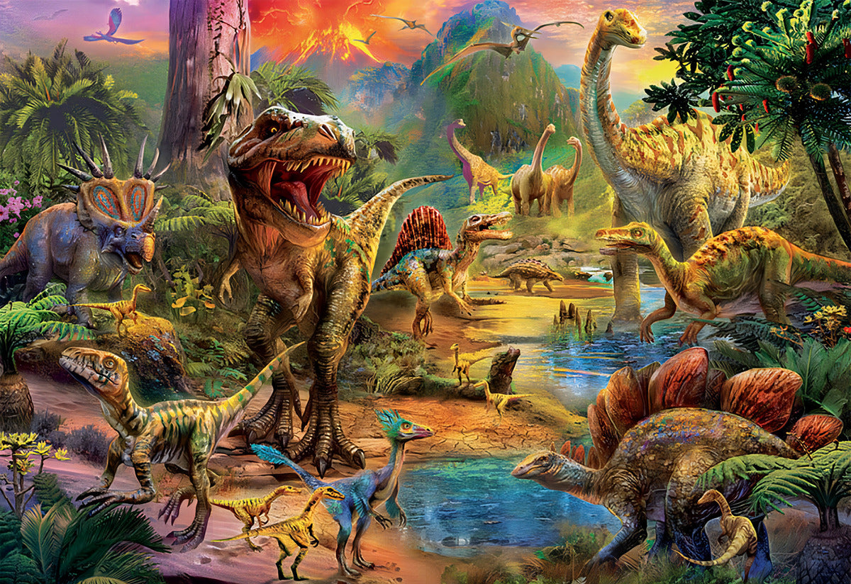 Rompecabezas Tierra De Dinosaurios T Rex 1000 Pz Educa