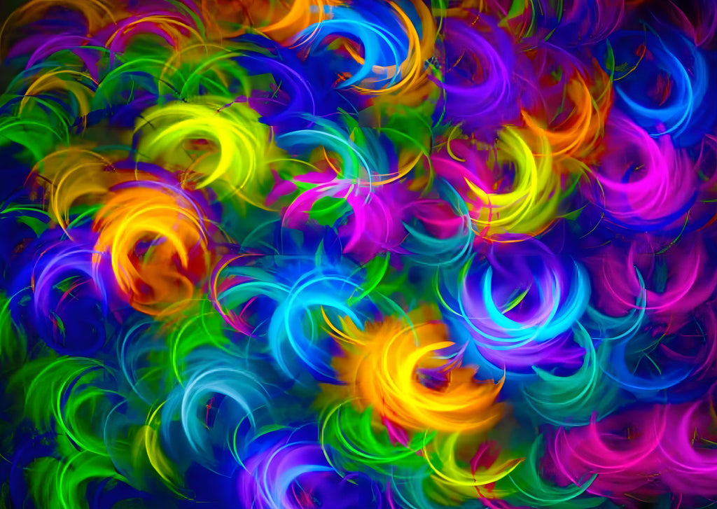 Rompecabezas 1000 Piezas 1964 Plumas De Neón Enjoy Puzzle