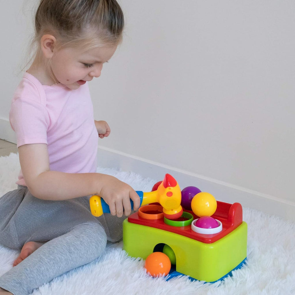 Juego Martillo Musical Con 6 Pelotas Para Bebé