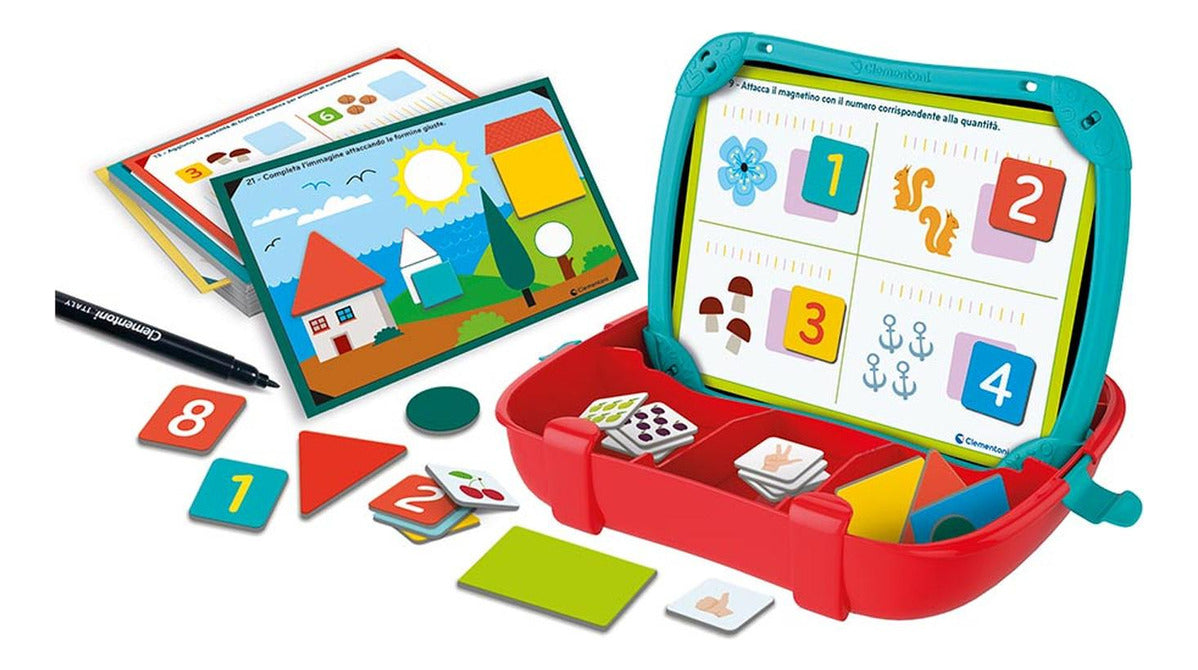Clementoni Juego Educativo Maletín Magnético Números Y Forma
