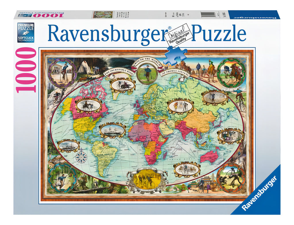 Rompecabezas Ravensburger 16995 Paseo En Bicicleta Mundo 1000p