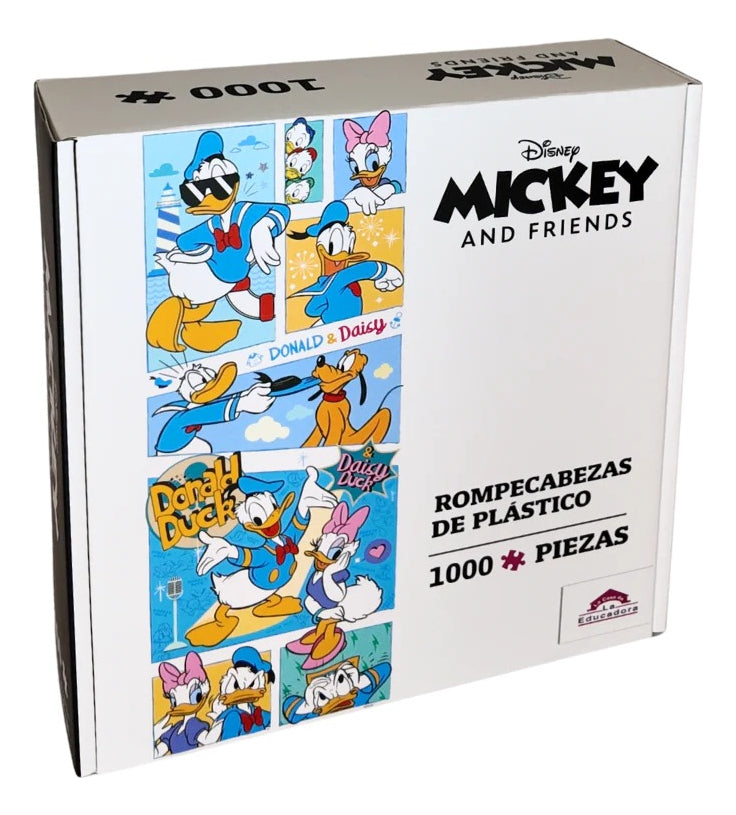 Rompecabezas Donald Y Daisy 1000 Piezas De Plástico