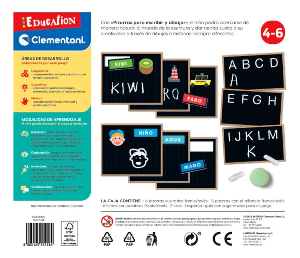Pizarras Para Escribir Y Dibujar Clementoni Education