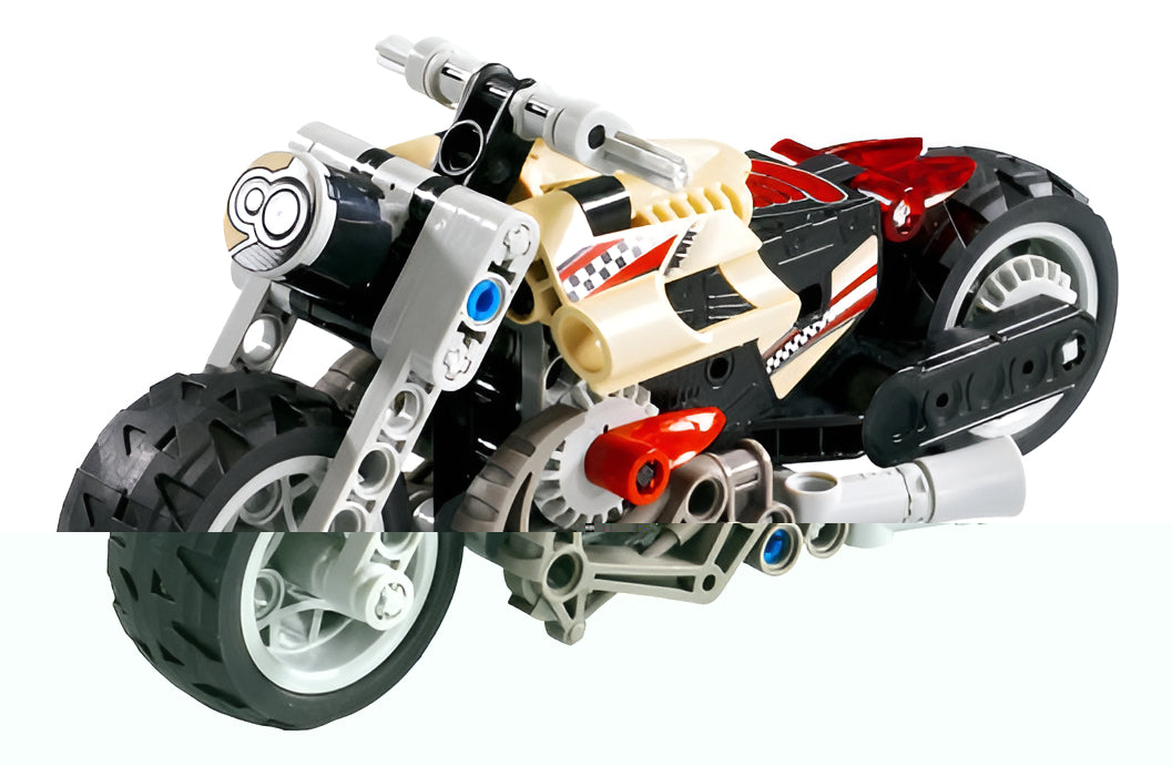 Lego Racers Extreme Power Bike Motocicleta Retropropulsión