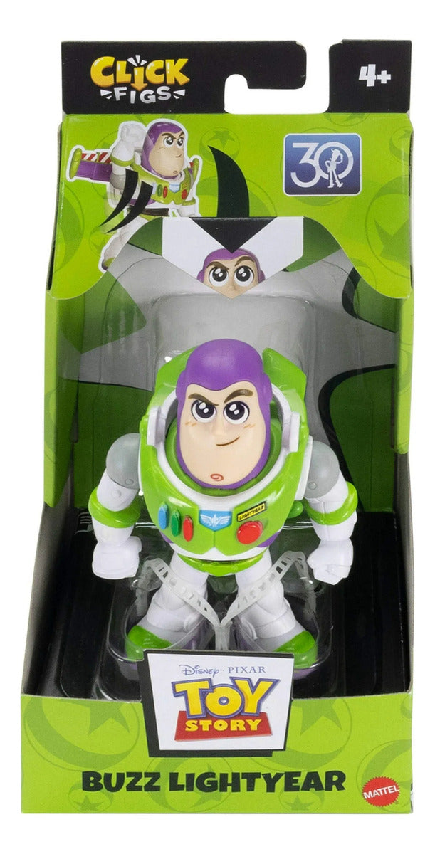 Figura Pequeña Buzz Lightyear Toy Story Click Figs De Mattel