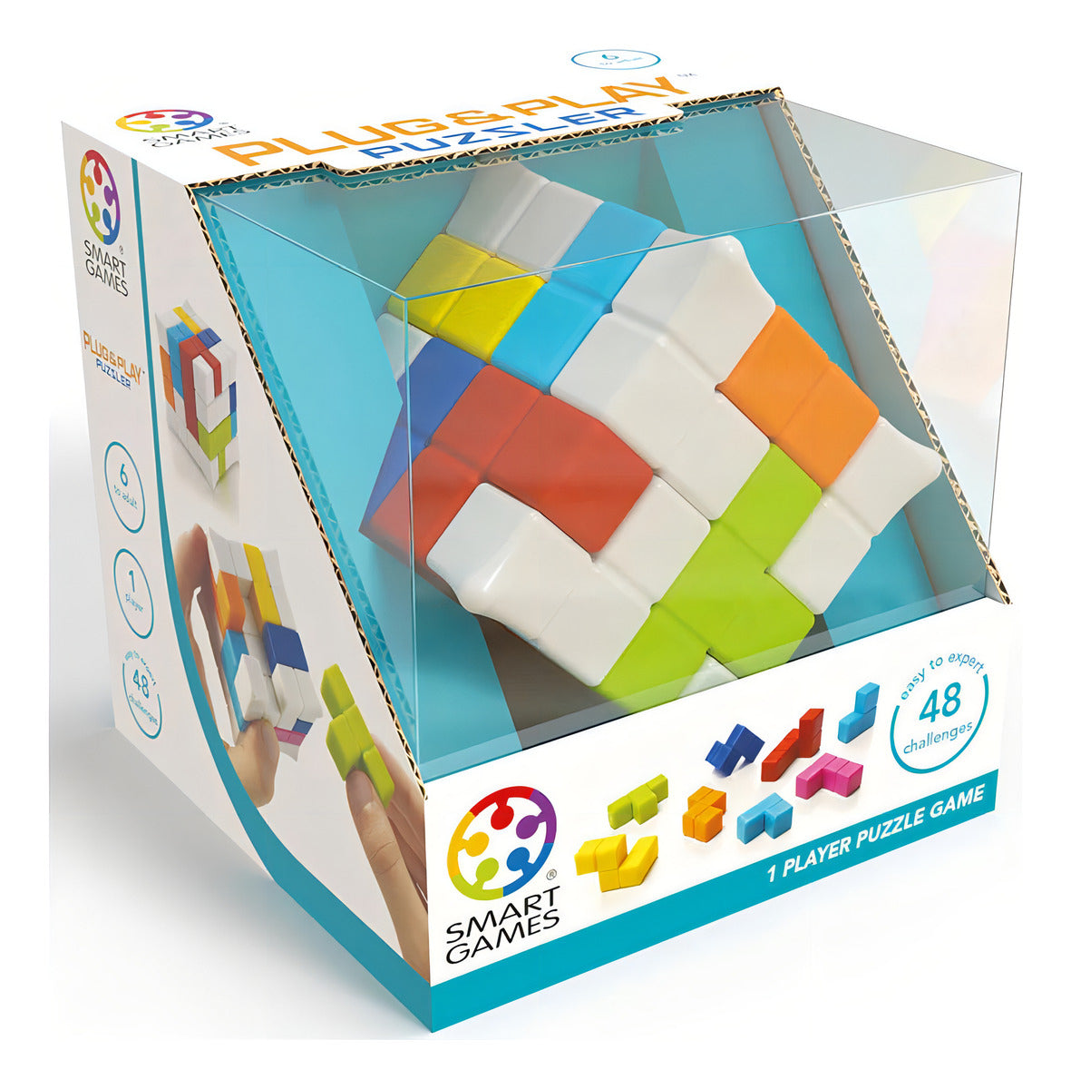 Juego Plug & Play Puzzl 48 Retos Logica Smart Games