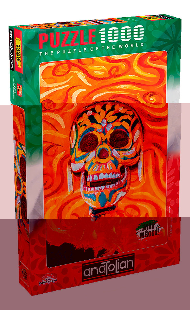 Rompecabezas Calavera Mexicana Colección Viva México 1000 Piezas Anatolian