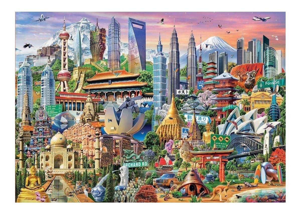 Puzzle Rompecabeza 1500 Piezas Símbolos De Asia Educa 17979