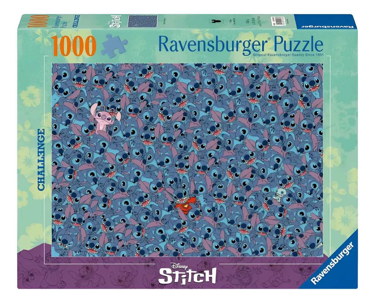 Kit Stitch: Rompecabezas Disney 1000 Pzs + Funko Pop Plush Stitch Como Sebastian + Funko Bitty Box