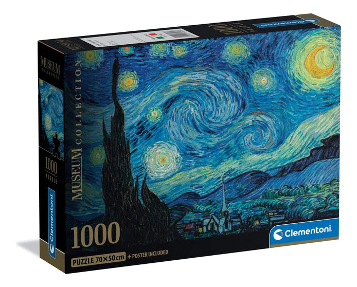 Puzzle Clementoni Noche Estrellada, Van Gogh De 1000 Piezas